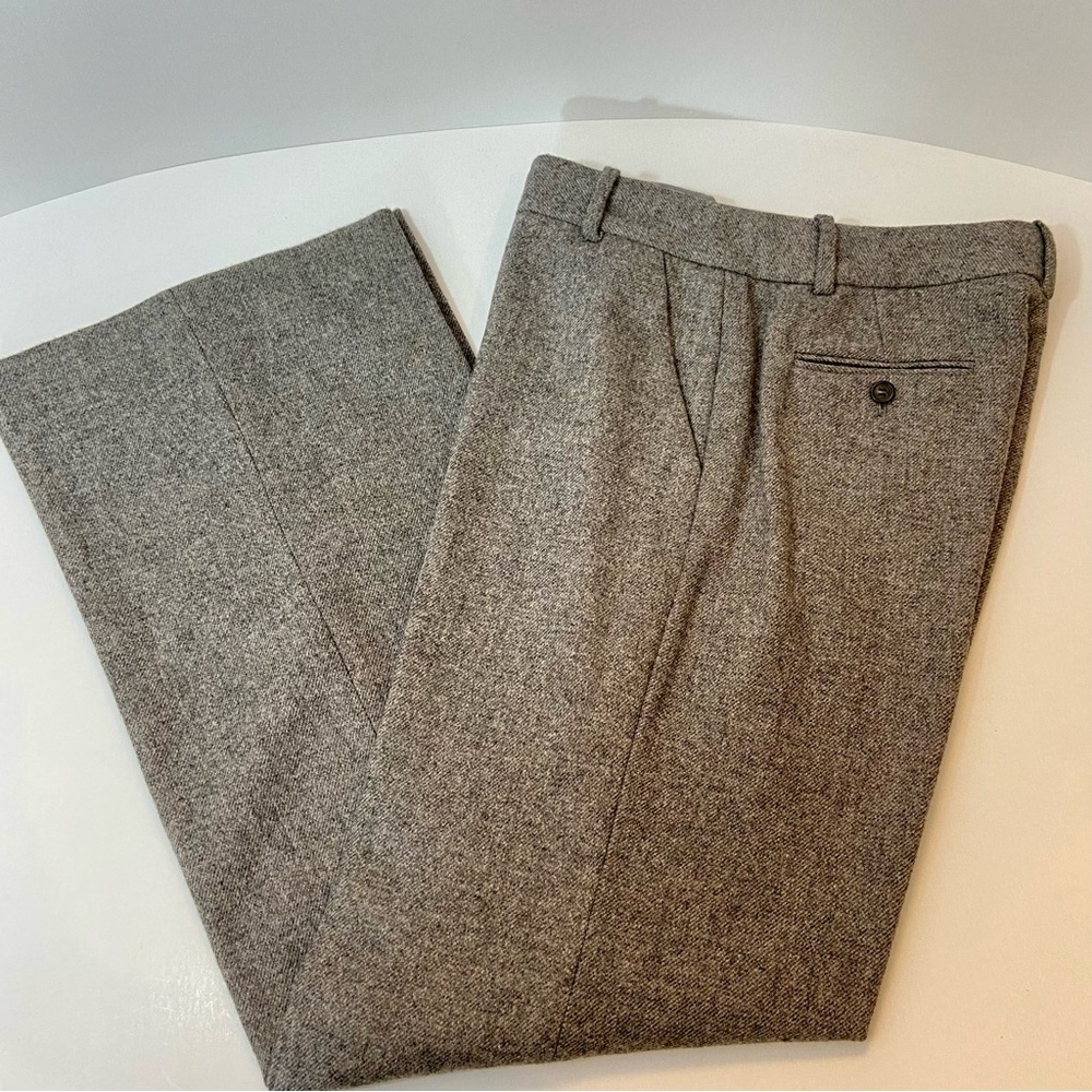 J Crew Hutton Wool Fully Lined Heather Grey Trouser Pant Size 10